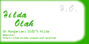 hilda olah business card